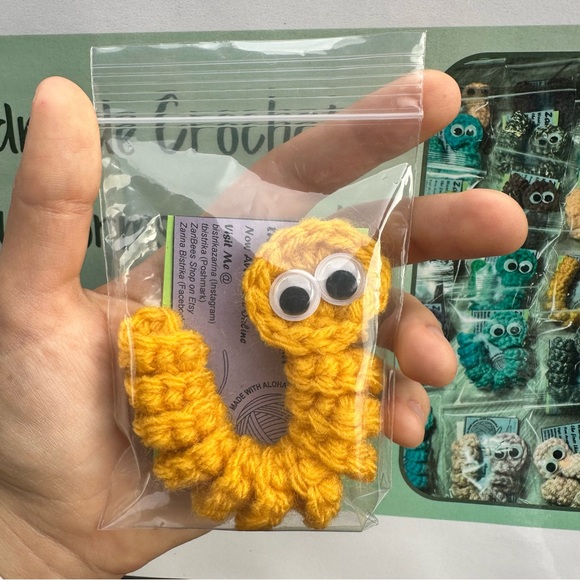 Handmade Crochet Worry Worms - Picture 6 of 13